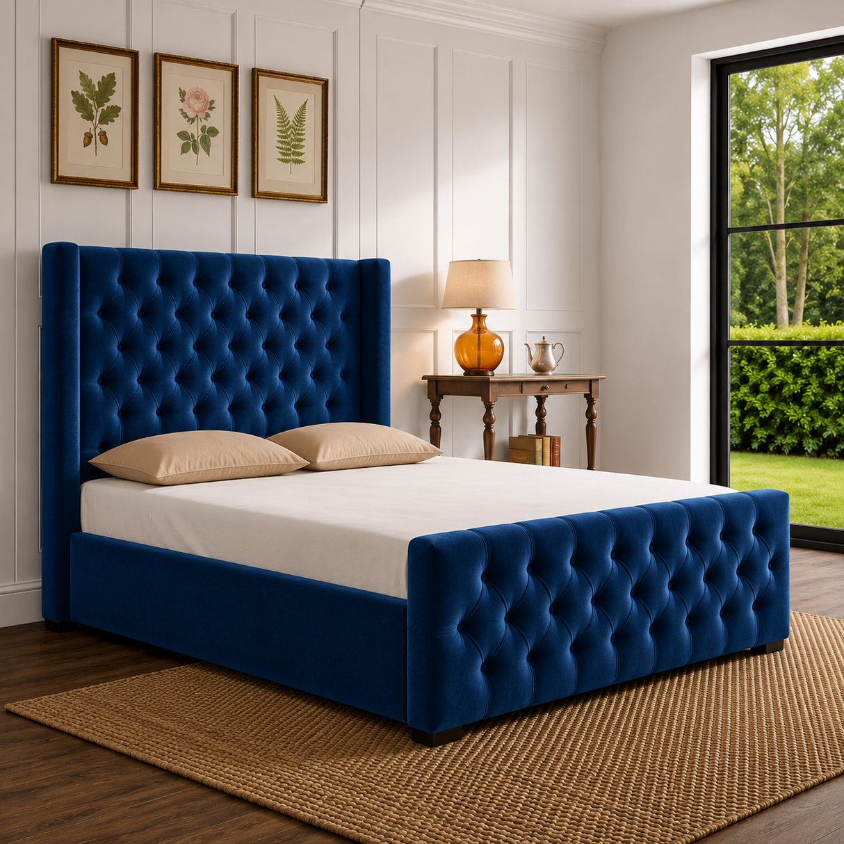 Isla Wingback Ottoman Storage Bed