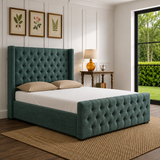 Isla Wingback Ottoman Storage Bed
