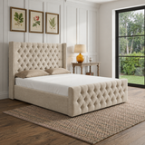 Isla Wingback Ottoman Storage Bed