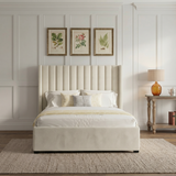 Elora Wingback Ottoman Storage Bed