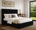 Elora Wingback Ottoman Storage Bed