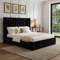 Elora Wingback Ottoman Storage Bed