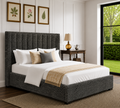 Elora Wingback Ottoman Storage Bed