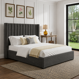 Elora Wingback Ottoman Storage Bed