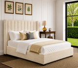 Elora Wingback Ottoman Storage Bed