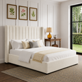 Elora Wingback Ottoman Storage Bed