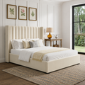 Elora Wingback Ottoman Storage Bed