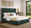 Elora Wingback Ottoman Storage Bed