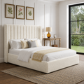 Elora Wingback Ottoman Storage Bed