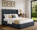 Elora Wingback Ottoman Storage Bed