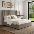 Elora Wingback Ottoman Storage Bed