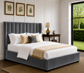 Elora Wingback Ottoman Storage Bed