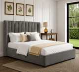 Elora Wingback Ottoman Storage Bed