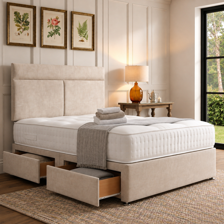 Garda Divan Bed Set With Headboard The Bed Loft