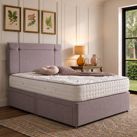 Neela Divan Bed Set With Button Headboard The Bed Loft