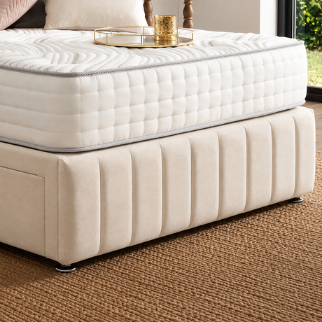 Opal Divan Bed Set With Tall Headboard and Footboard The Bed Loft
