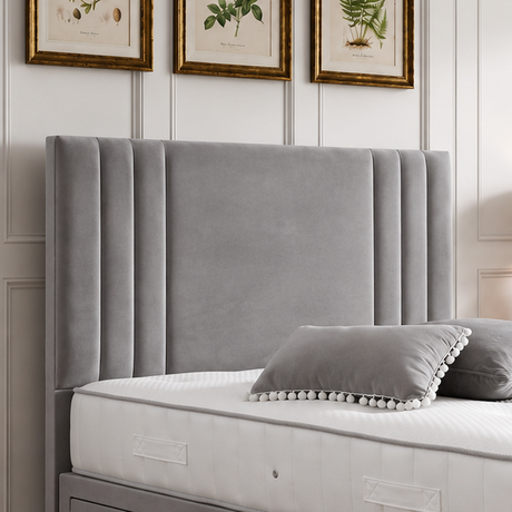 Mila Divan Bed Set With Tall Button Headboard and Footboard The Bed Loft
