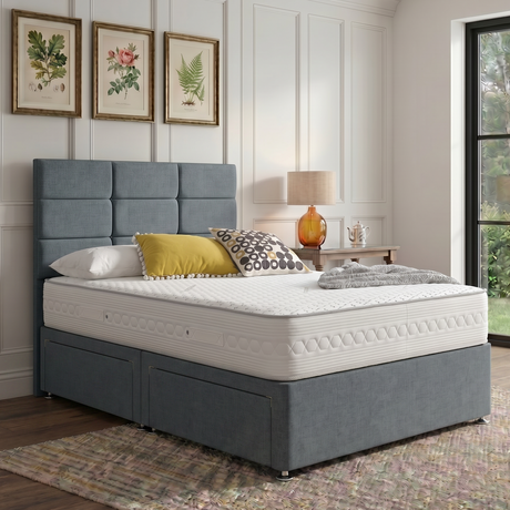 Oban Divan Bed Set With Button Headboard The Bed Loft