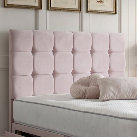 Rivers Divan Bed Set With Tall Button Headboard and Footboard The Bed Loft
